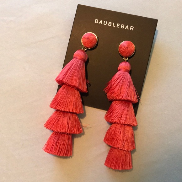 Pink Baublebar Statement Earrings - Picture 2 of 3